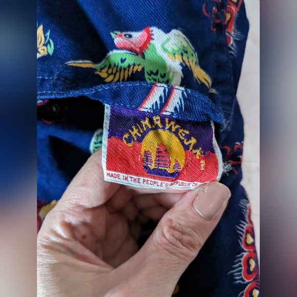 🎊 Unique reversable vintage, Chinawear quilted vest 🎊 - Picture 3 of 6